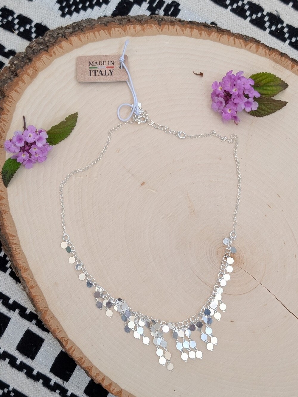 Mia Fiore Italian Silver Dangly Necklace NEW NWT